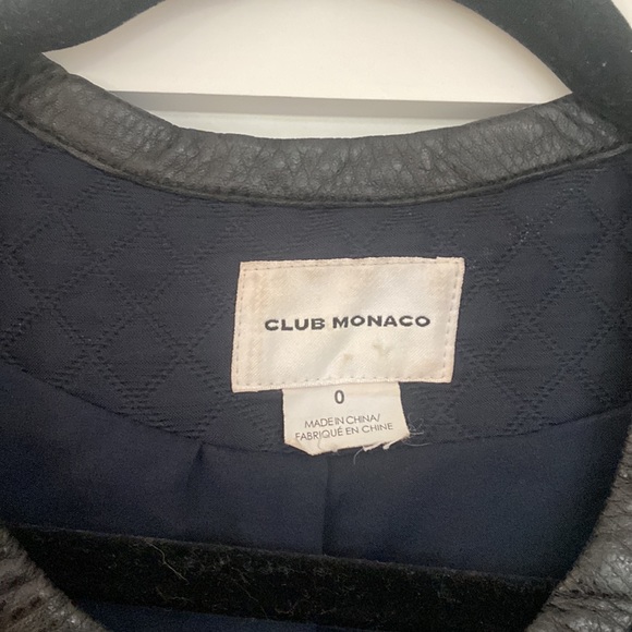 Club Monaco navy quilted jacket in good condition - Picture 3 of 5